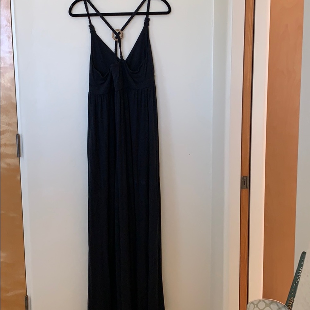 Black maxi dress